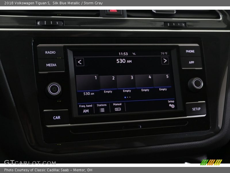 Silk Blue Metallic / Storm Gray 2018 Volkswagen Tiguan S