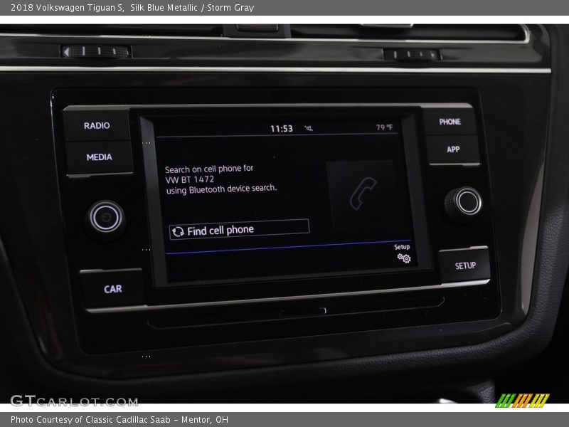 Silk Blue Metallic / Storm Gray 2018 Volkswagen Tiguan S