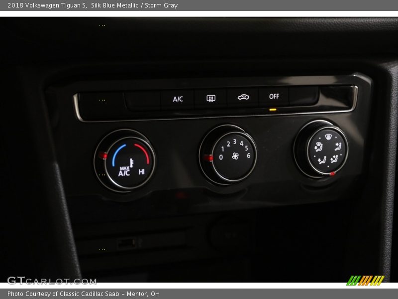 Silk Blue Metallic / Storm Gray 2018 Volkswagen Tiguan S