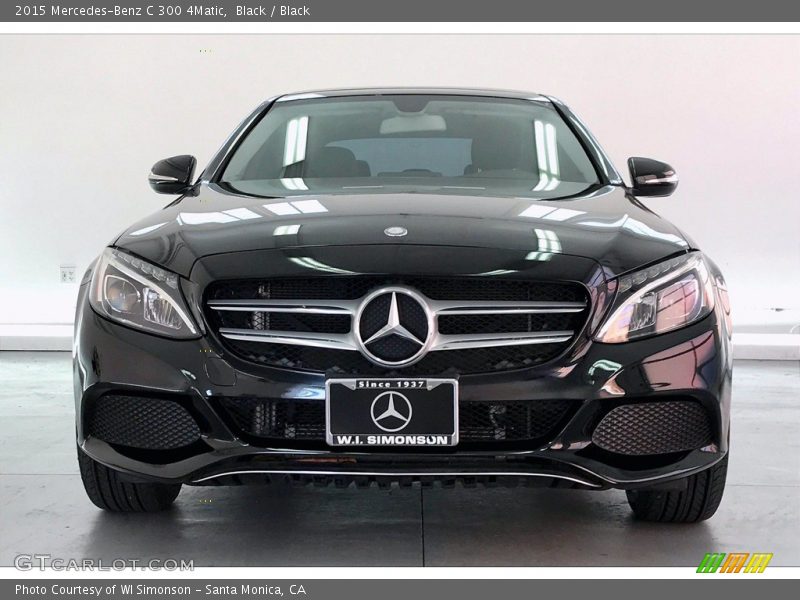 Black / Black 2015 Mercedes-Benz C 300 4Matic