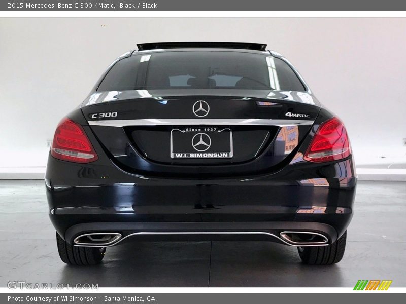 Black / Black 2015 Mercedes-Benz C 300 4Matic