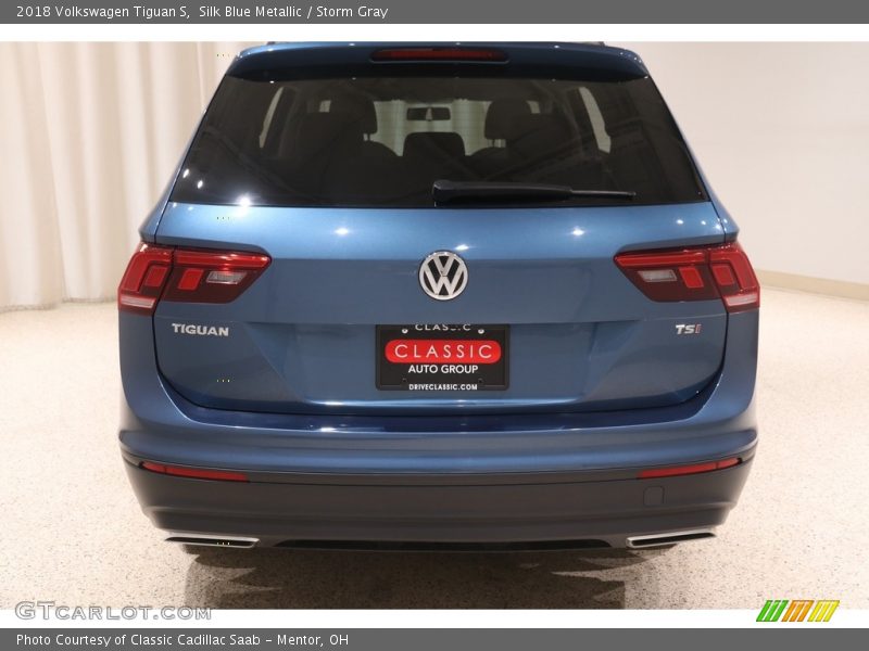 Silk Blue Metallic / Storm Gray 2018 Volkswagen Tiguan S