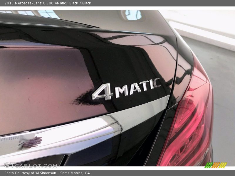 Black / Black 2015 Mercedes-Benz C 300 4Matic