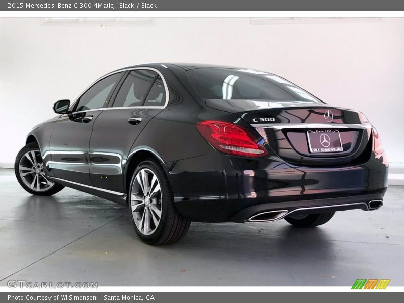 Black / Black 2015 Mercedes-Benz C 300 4Matic