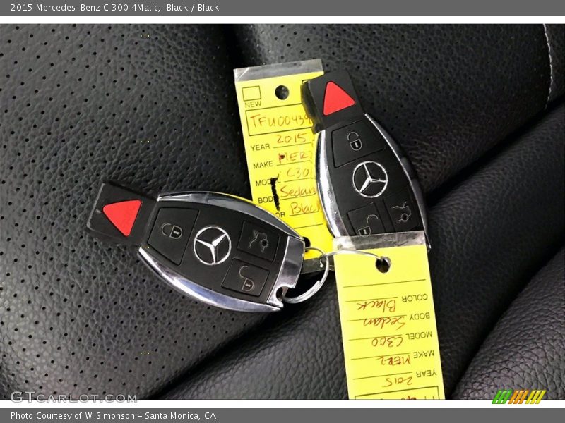 Black / Black 2015 Mercedes-Benz C 300 4Matic