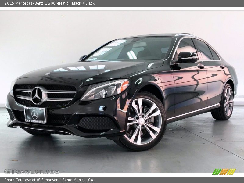 Black / Black 2015 Mercedes-Benz C 300 4Matic