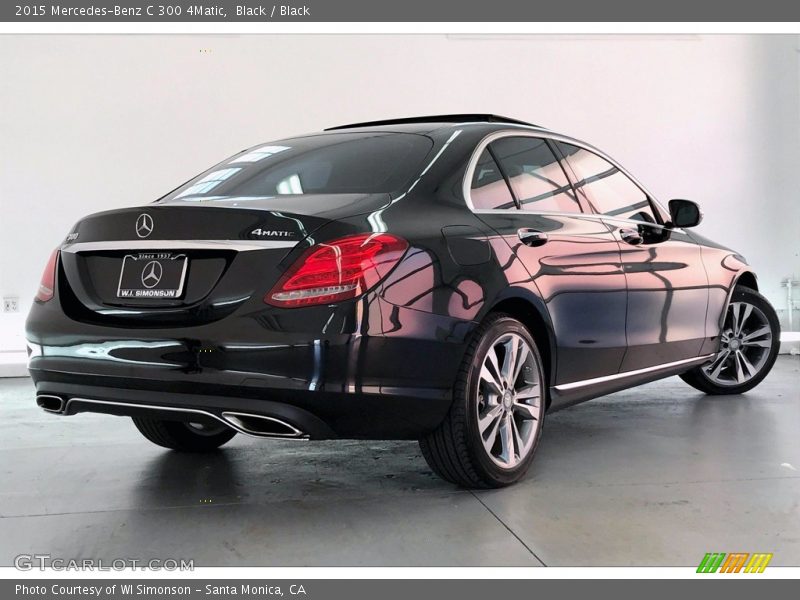 Black / Black 2015 Mercedes-Benz C 300 4Matic