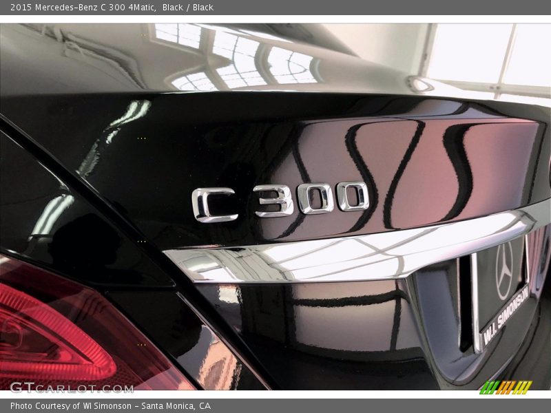 Black / Black 2015 Mercedes-Benz C 300 4Matic