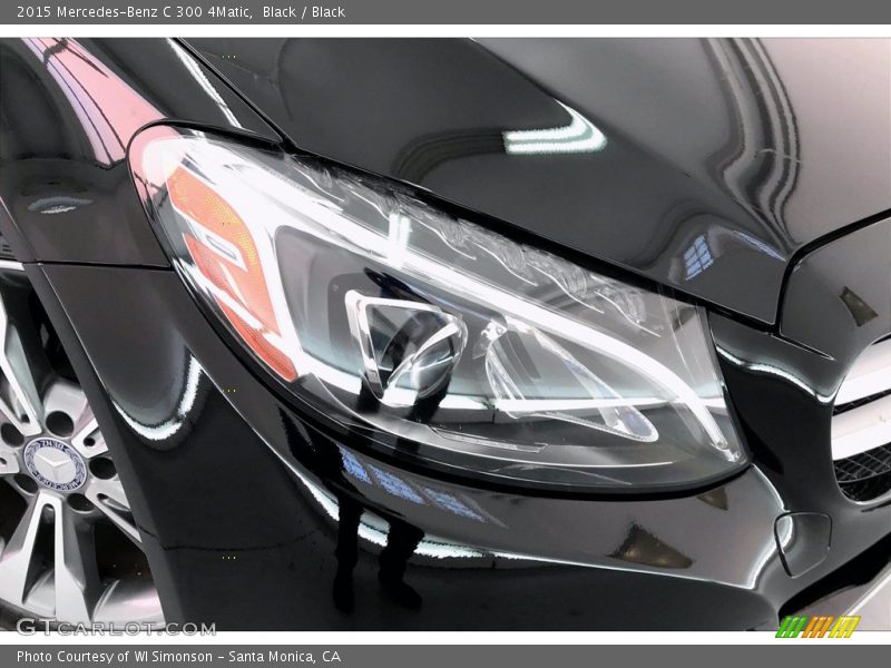 Black / Black 2015 Mercedes-Benz C 300 4Matic