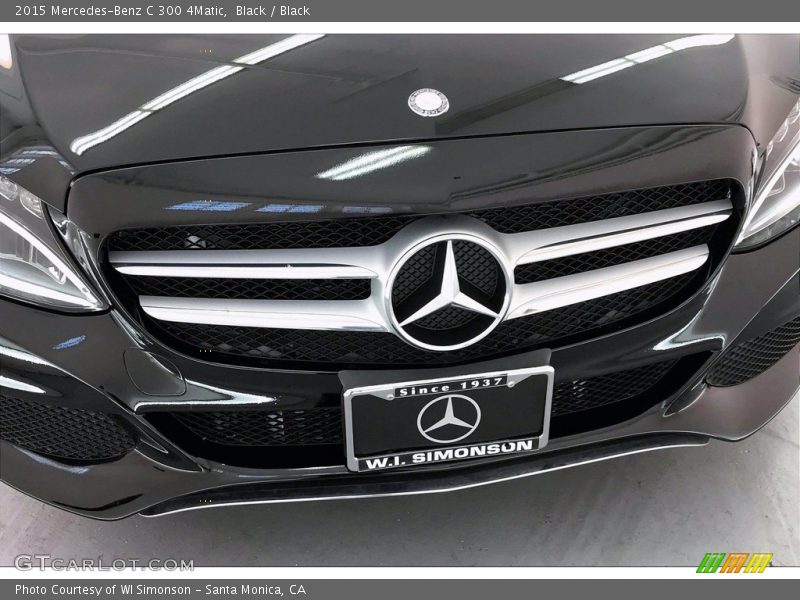 Black / Black 2015 Mercedes-Benz C 300 4Matic