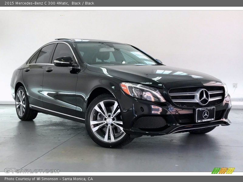 Black / Black 2015 Mercedes-Benz C 300 4Matic