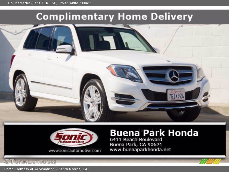 Polar White / Black 2015 Mercedes-Benz GLK 350