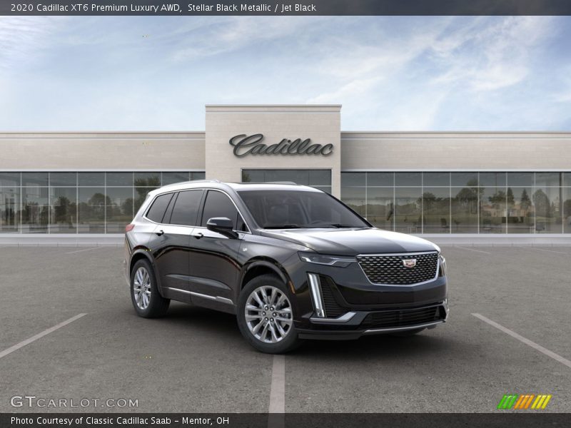 Stellar Black Metallic / Jet Black 2020 Cadillac XT6 Premium Luxury AWD