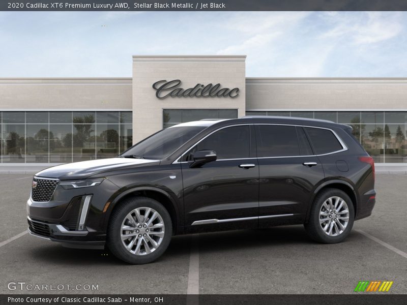 Stellar Black Metallic / Jet Black 2020 Cadillac XT6 Premium Luxury AWD