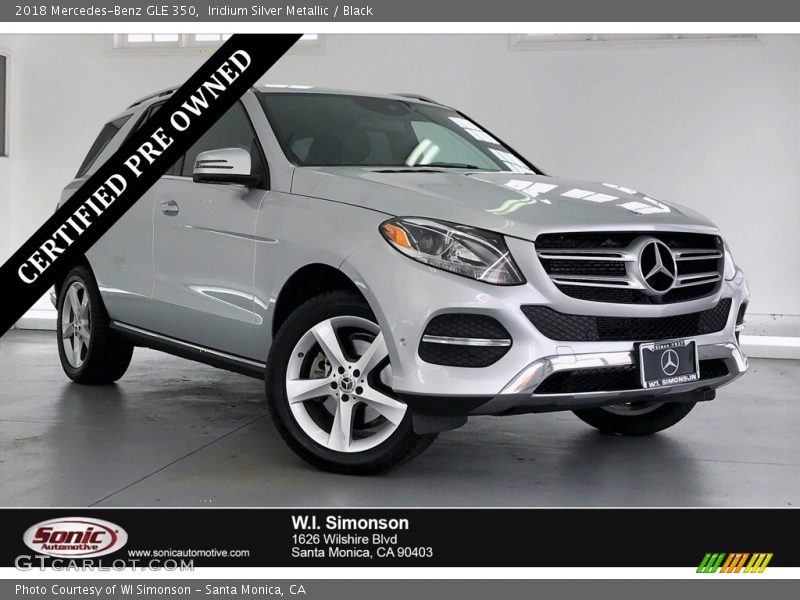Iridium Silver Metallic / Black 2018 Mercedes-Benz GLE 350