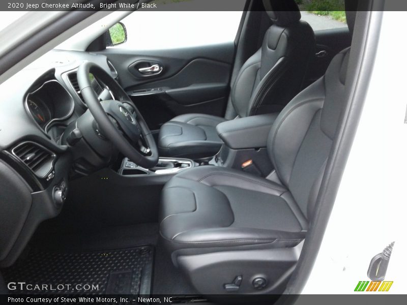 Bright White / Black 2020 Jeep Cherokee Altitude