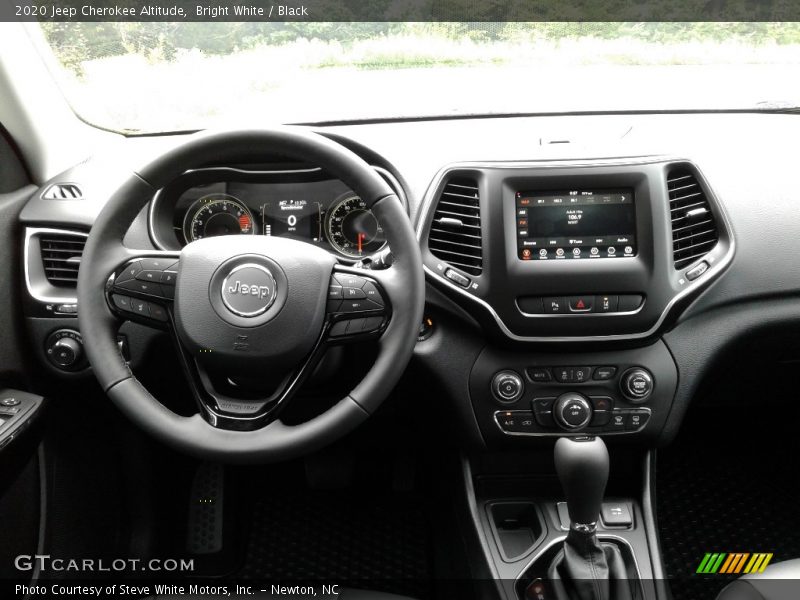 Bright White / Black 2020 Jeep Cherokee Altitude