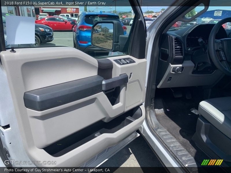 Ingot Silver / Earth Gray 2018 Ford F150 XL SuperCab 4x4