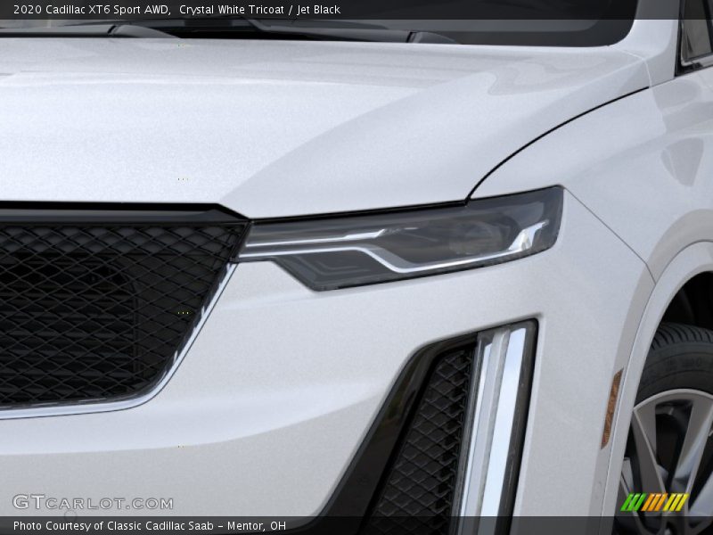 Crystal White Tricoat / Jet Black 2020 Cadillac XT6 Sport AWD