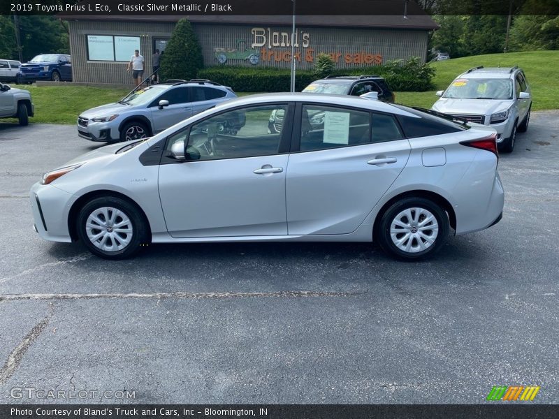 Classic Silver Metallic / Black 2019 Toyota Prius L Eco