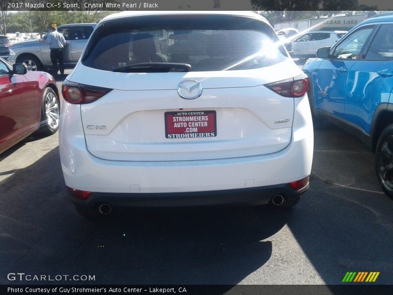Crystal White Pearl / Black 2017 Mazda CX-5 Sport