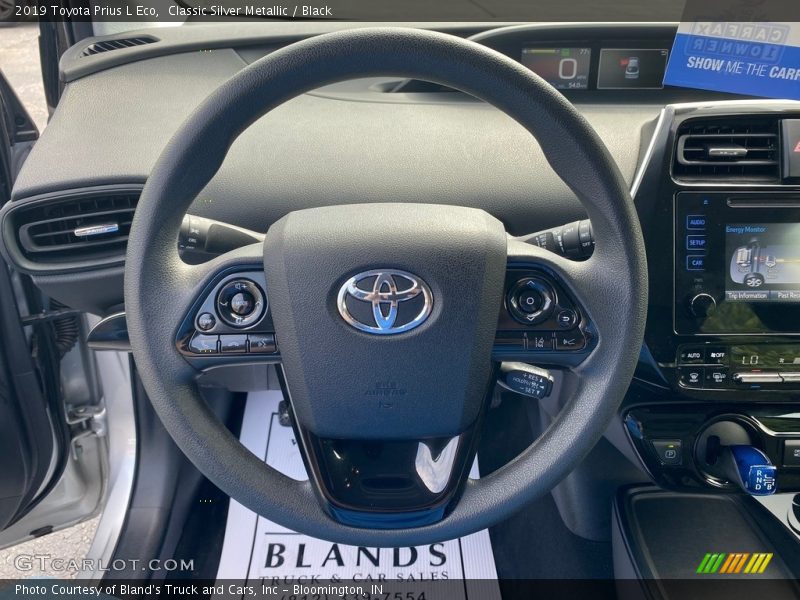 Classic Silver Metallic / Black 2019 Toyota Prius L Eco