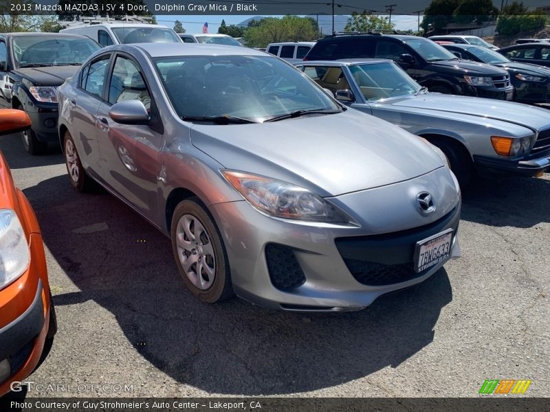 Dolphin Gray Mica / Black 2013 Mazda MAZDA3 i SV 4 Door