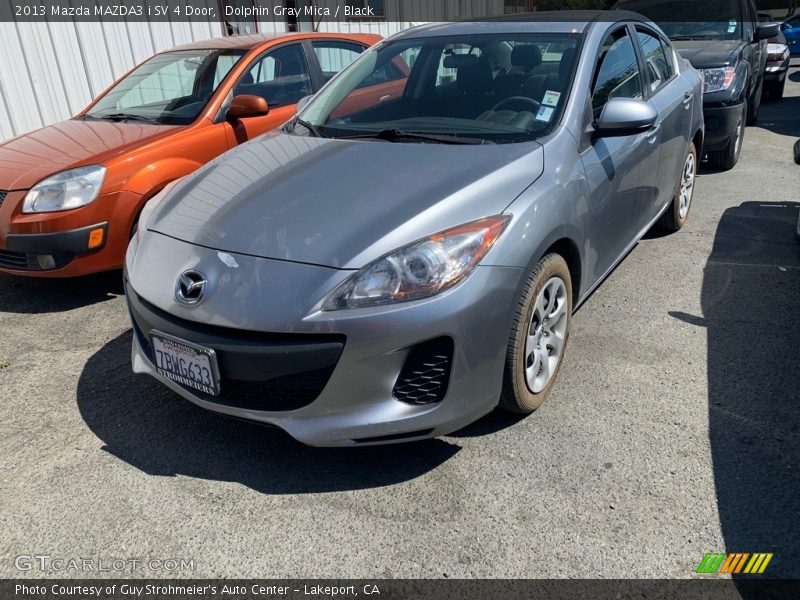 Dolphin Gray Mica / Black 2013 Mazda MAZDA3 i SV 4 Door