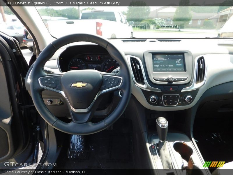 Storm Blue Metallic / Medium Ash Gray 2018 Chevrolet Equinox LT