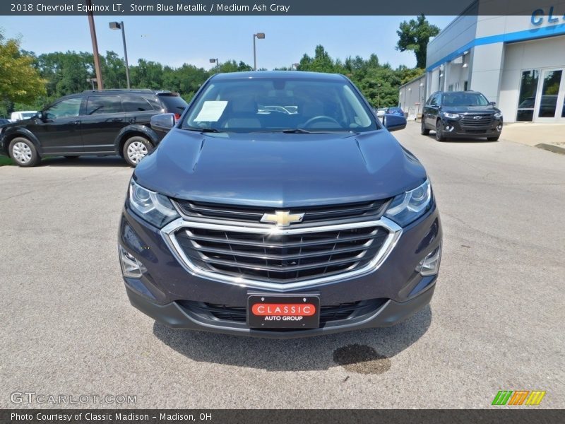 Storm Blue Metallic / Medium Ash Gray 2018 Chevrolet Equinox LT