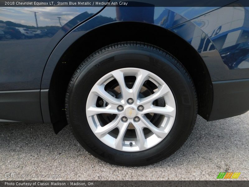 Storm Blue Metallic / Medium Ash Gray 2018 Chevrolet Equinox LT
