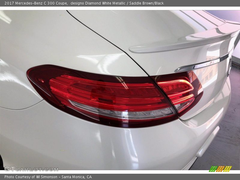 designo Diamond White Metallic / Saddle Brown/Black 2017 Mercedes-Benz C 300 Coupe