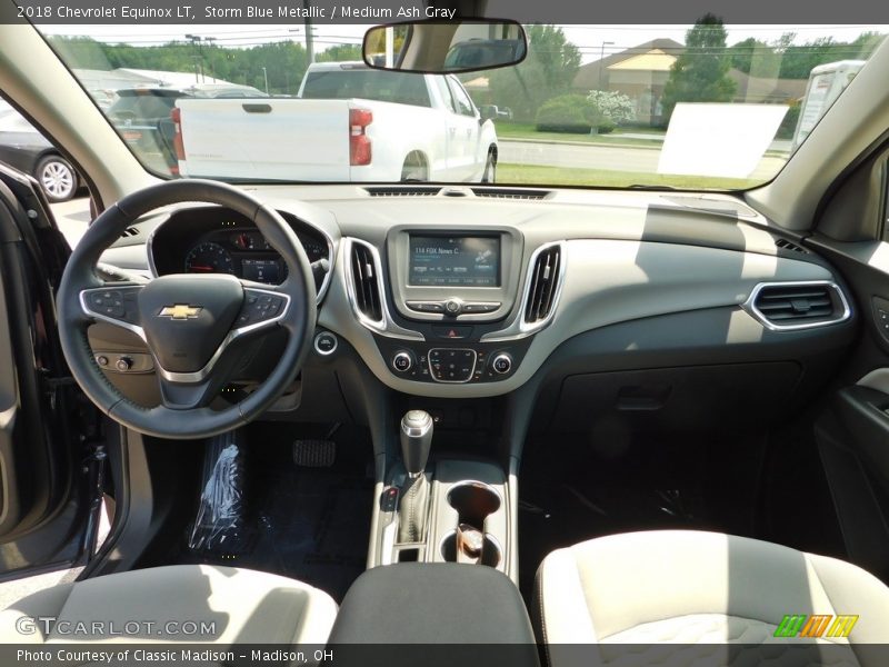 Storm Blue Metallic / Medium Ash Gray 2018 Chevrolet Equinox LT