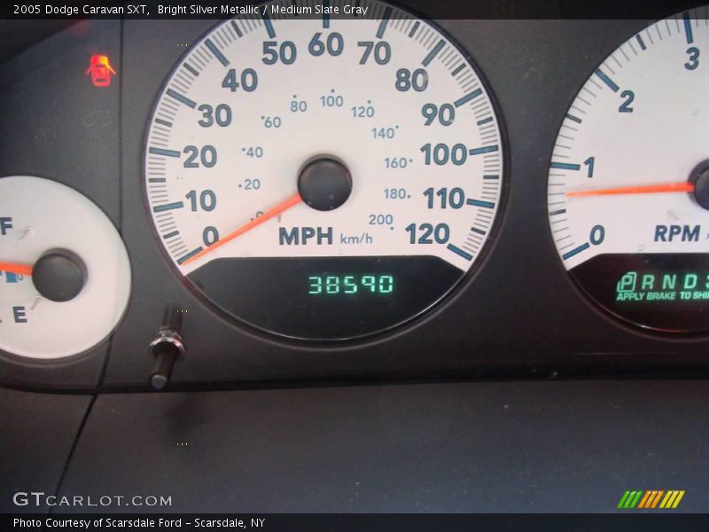 Bright Silver Metallic / Medium Slate Gray 2005 Dodge Caravan SXT