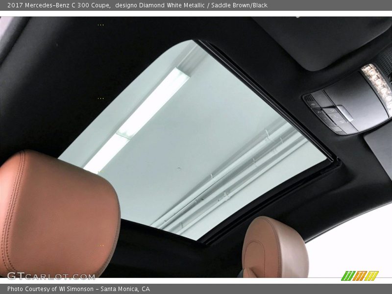 designo Diamond White Metallic / Saddle Brown/Black 2017 Mercedes-Benz C 300 Coupe