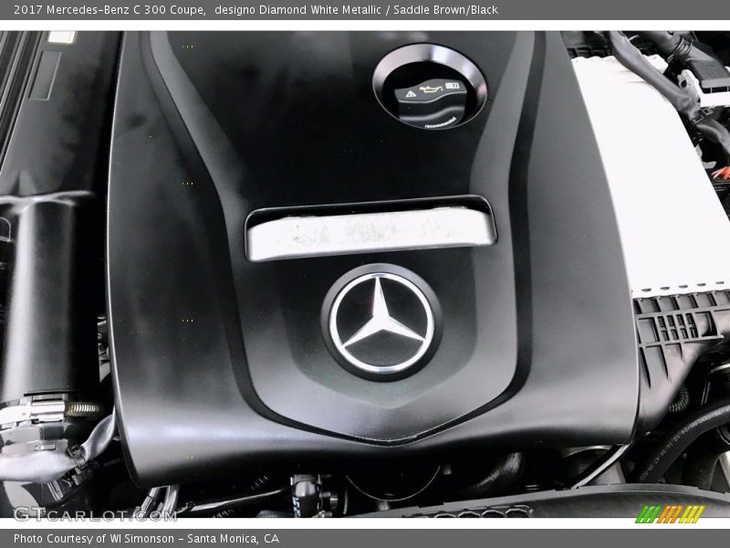 designo Diamond White Metallic / Saddle Brown/Black 2017 Mercedes-Benz C 300 Coupe