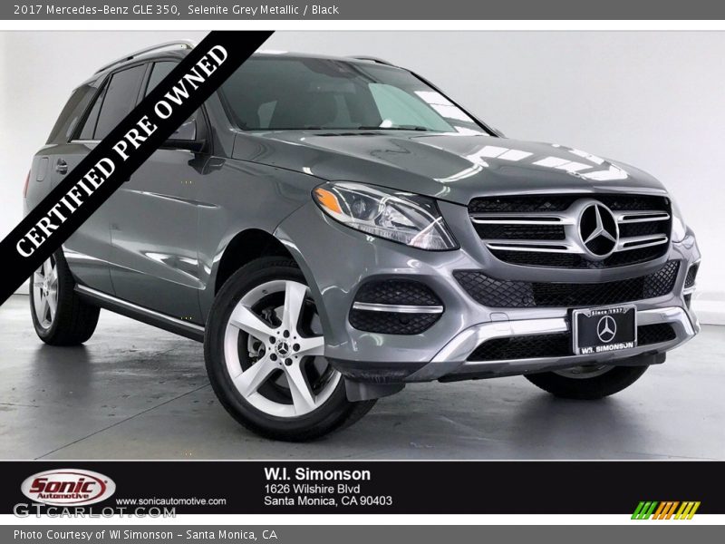 Selenite Grey Metallic / Black 2017 Mercedes-Benz GLE 350