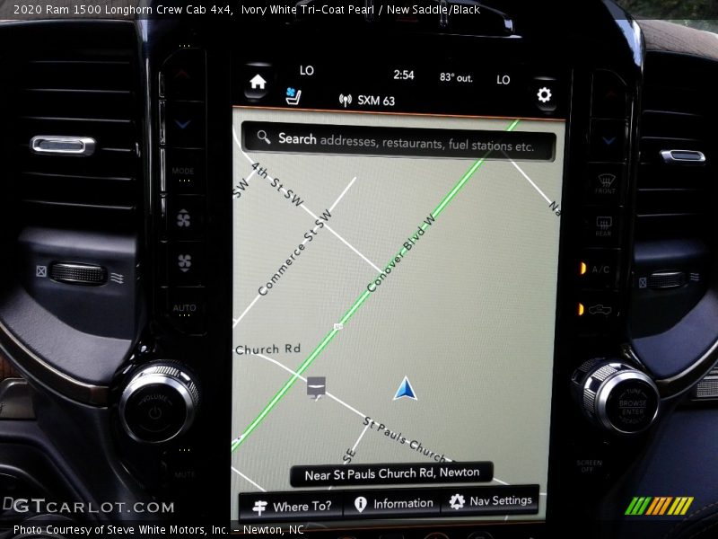 Navigation of 2020 1500 Longhorn Crew Cab 4x4