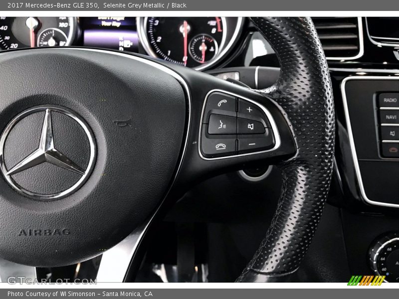 Selenite Grey Metallic / Black 2017 Mercedes-Benz GLE 350