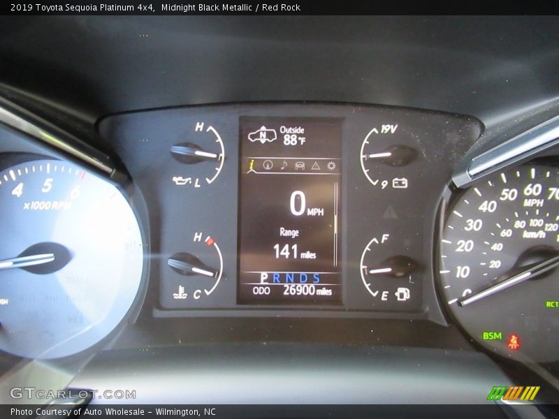 Midnight Black Metallic / Red Rock 2019 Toyota Sequoia Platinum 4x4