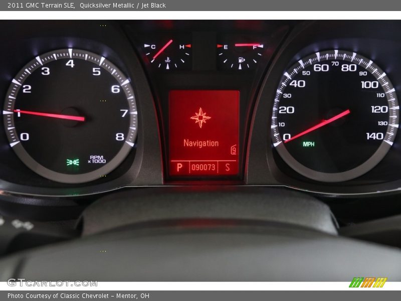 Quicksilver Metallic / Jet Black 2011 GMC Terrain SLE