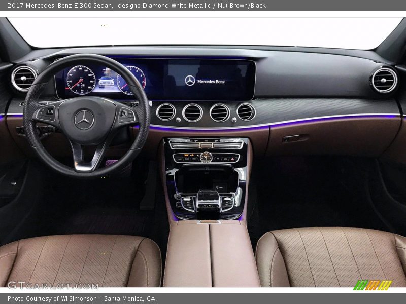 designo Diamond White Metallic / Nut Brown/Black 2017 Mercedes-Benz E 300 Sedan