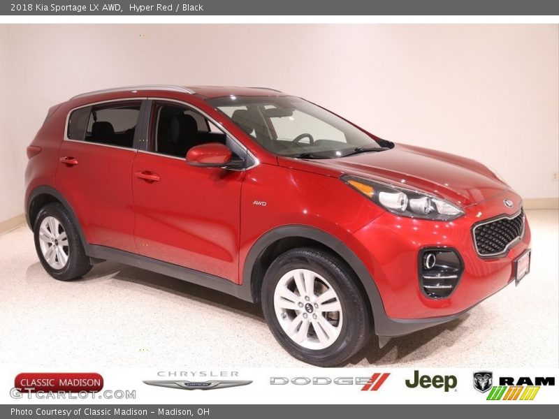 Hyper Red / Black 2018 Kia Sportage LX AWD