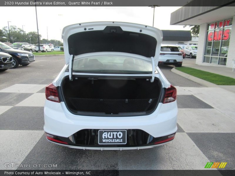 Quartz White Pearl / Black 2020 Hyundai Elantra Value Edition