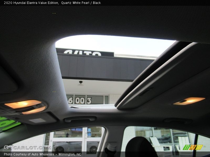 Quartz White Pearl / Black 2020 Hyundai Elantra Value Edition