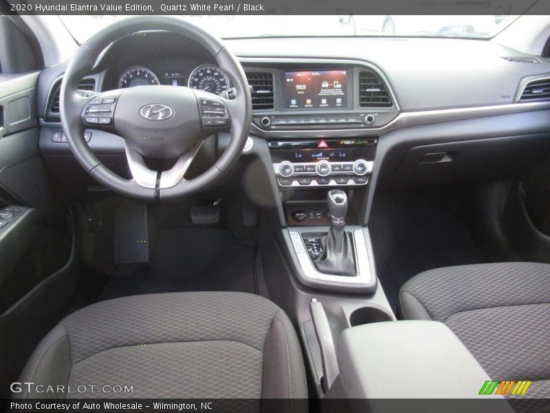 Quartz White Pearl / Black 2020 Hyundai Elantra Value Edition