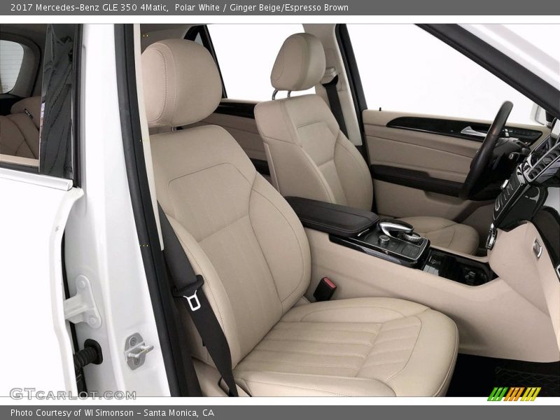 Polar White / Ginger Beige/Espresso Brown 2017 Mercedes-Benz GLE 350 4Matic