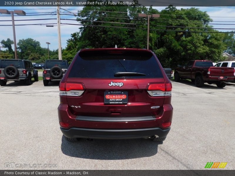Velvet Red Pearl / Ruby Red/Black 2020 Jeep Grand Cherokee Laredo 4x4
