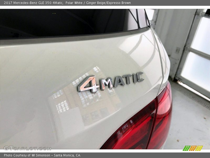 Polar White / Ginger Beige/Espresso Brown 2017 Mercedes-Benz GLE 350 4Matic