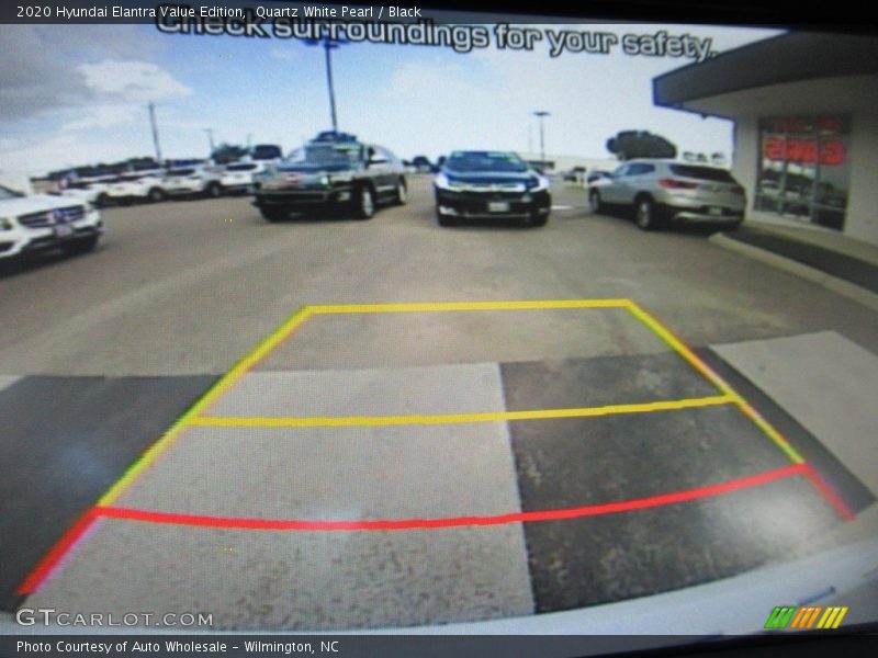 Quartz White Pearl / Black 2020 Hyundai Elantra Value Edition